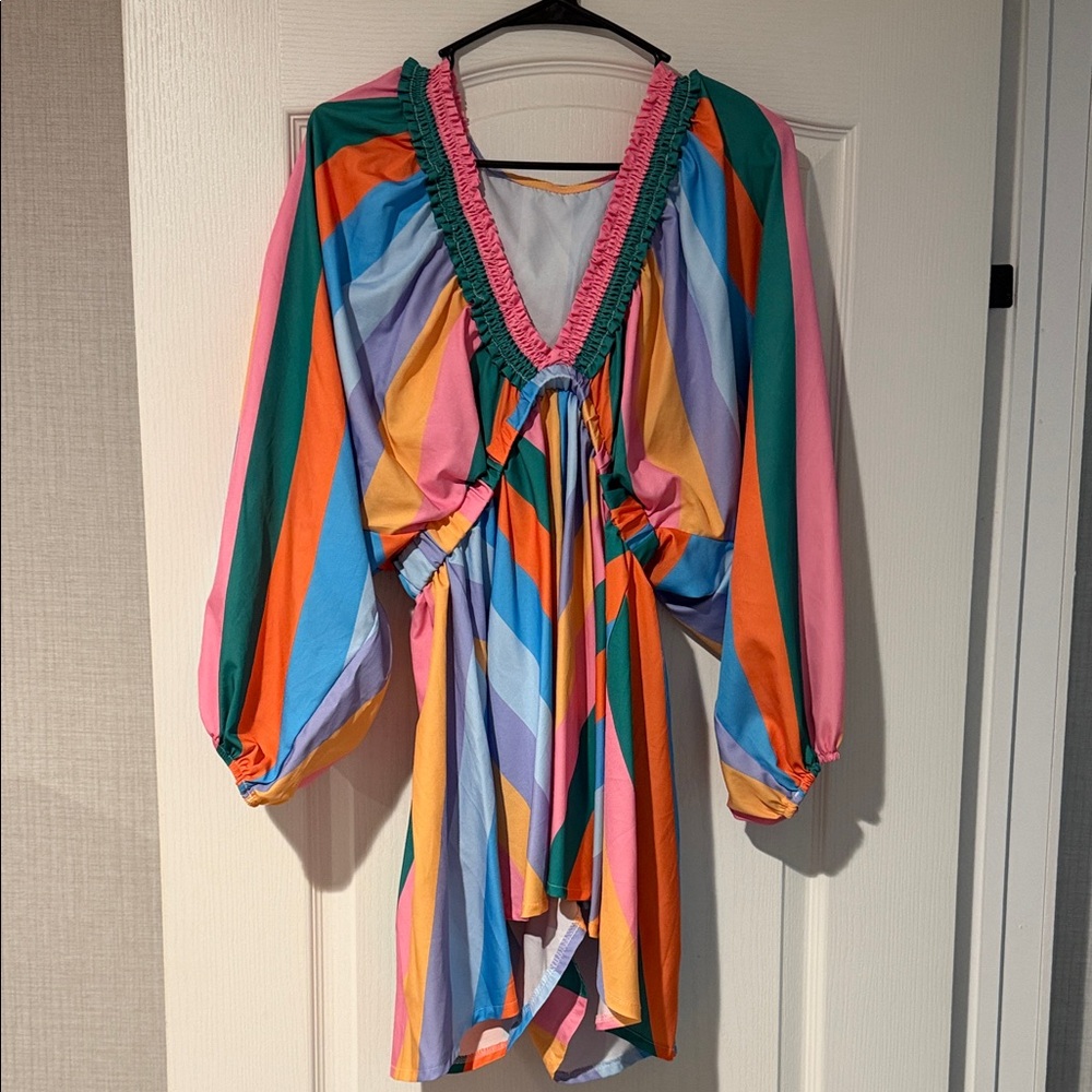 Colorful Striped Dress